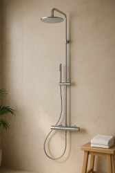 MURO TUA Duschkombination mit Thermostat und Regendusche Chrom M1.B11TH.CR